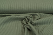 Waffelstrick Jersey pastell grün