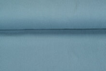 Waffelstrick Jersey jeans blau