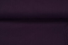 Waffelstrick Jersey dunkel violett