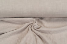 Baumwoll Musselin leinen look sand
