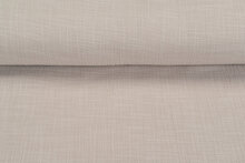 Baumwoll Musselin leinen look sand