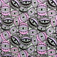 Baumwolljersey colour changing eyes