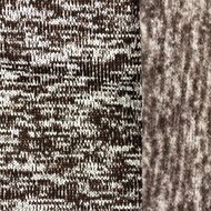 Strickfleece 3-Tone meliert braun