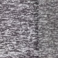 Strickfleece 3-Tone meliert dunkelgrau