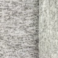 Strickfleece 3-Tone meliert hellgrau