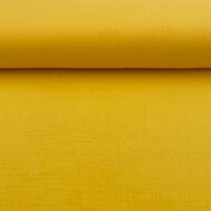 Baumwoll Musselin uni lemon