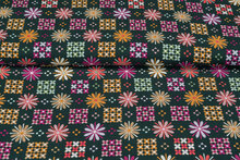 Viscose bedruckt retro flower 2