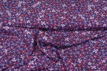 Viscose bedruckt flower violett
