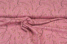 Viscose bedruckt twigs rosa
