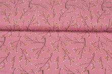 Viscose bedruckt twigs rosa