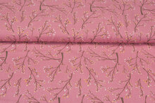 Viscose bedruckt twigs rosa
