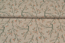 Viscose bedruckt twigs taupe