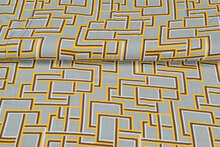 Viscose bedruckt retro lines
