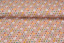 Baumwolljersey bedruckt retro flowers altrosa