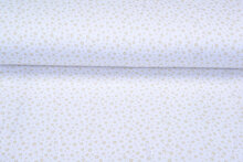 Baumwoll Musselin bedruckt little flowers weiss