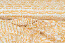 Baumwoll Musselin bedruckt glatt stripes ockergelb