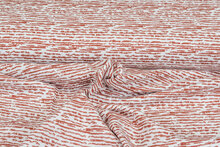 Baumwoll Musselin bedruckt glatt stripes terra