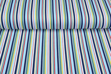 Baumwolljersey bedruckt retro stripes