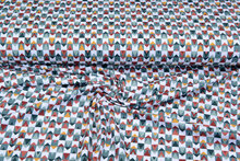 Baumwolljersey bedruckt triangle mint