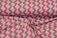 Baumwolljersey bedruckt retro altrosa