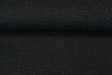 Baumwoll Musselin Dirty Wash schwarz