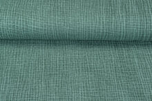 Baumwoll Musselin Dirty Wash dunkel mint