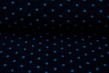 Boiled wool fluffy small dots petrol-hellpetrol