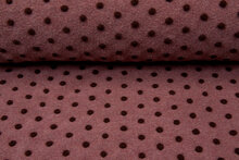 Boiled wool fluffy small dots pastell rosa-altrosa