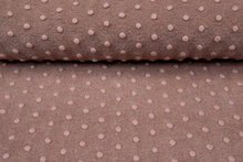 Boiled wool fluffy uni dots pastell rosa