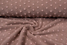 Boiled wool fluffy uni dots pastell rosa