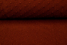Boiled wool fluffy uni dots rost