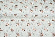 Baumwolljersey bedruckt digital squirrel