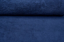 Frottee stoff dunkel jeansblau