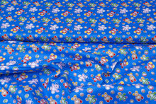 Baumwoll Popeline Bedruckt toy bears blau