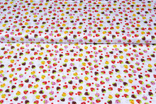 Baumwoll Popeline Bedruckt colorful strawberry