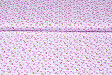 Baumwoll Popeline Bedruckt cherry hearts rosa