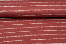 French Terry bedruckt stripes rost-ecru