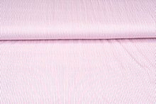Viskose Jersey bedruckt stripes weiss-rosa