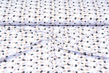 Baumwolljersey bedruckt butterfly weiss-lilac