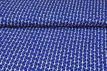 Baumwolljersey bedruckt diamond kobaltblau