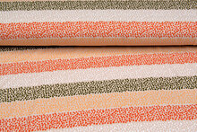 Baumwolljersey bedruckt colorful stripes orange-gr&uuml;n