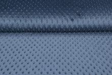 Minky fleece metalblau