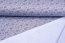 Alpenfleece bedruckt little flowers lilac