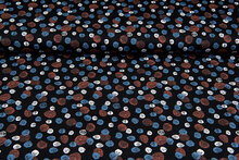 Baumwolljersey bedruckt stones black