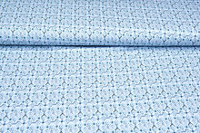 Baumwolljersey bedruckt fantasy mint-blau