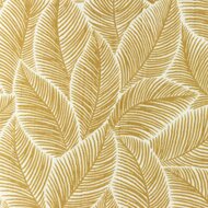 Baumwoll Musselin bedruckt glatt leaves dunkel beige