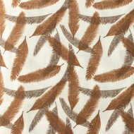 Baumwoll Musselin bedruckt glatt feather rost-taupe