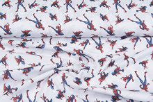 Lizenz Baumwoll Popeline Bedruckt Spyderman