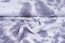 Baumwoll Musselin bedruckt tie dye violett