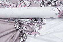 Viskosejersey bedruckt PANEL paisley flower